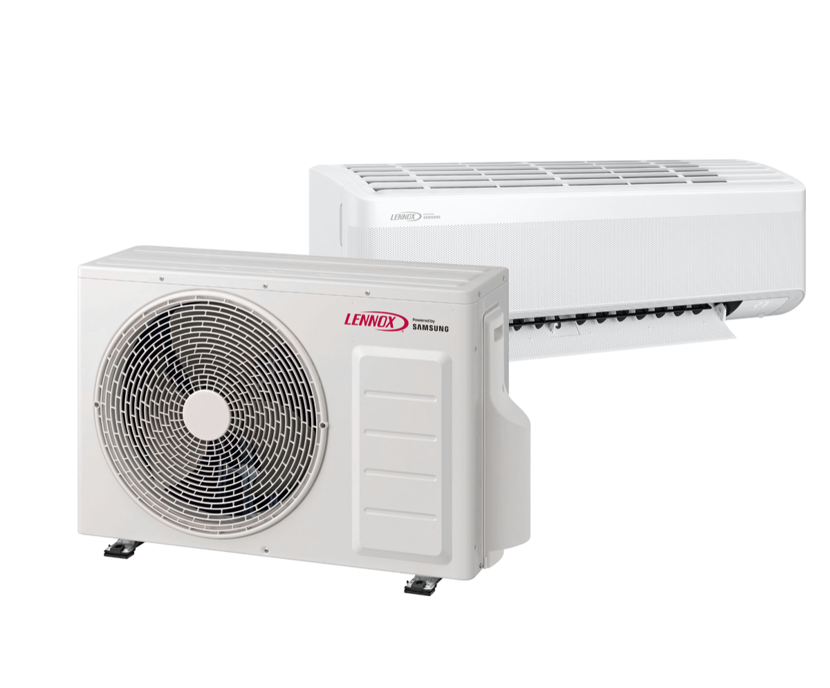 Thermopompe Lennox — unité extérieure et intérieure